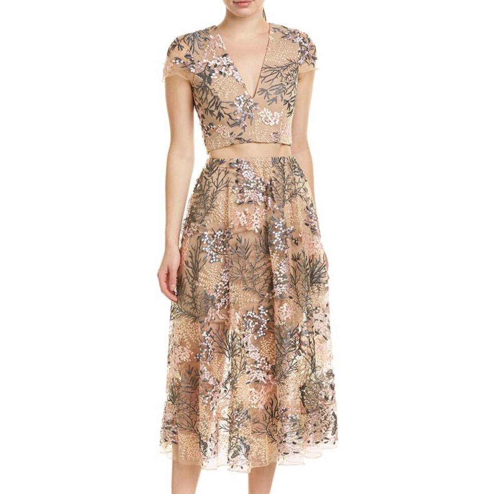 NWT | Dress the Population Juliana Floral Two Piece Wedding Guest Dress ✨ 🌸